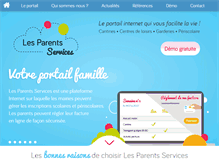 Tablet Screenshot of les-parents-services.com